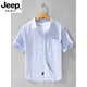 Jeep Spirit haut de gamme à rayures à manches courtes à manches courtes japonaises