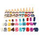 He Jiagong Children's Toys Digital Puzzle Building Blocks Early Education Education Assembling 0 Montessori 1-2 and a half years old 3 boys and girls baby pairing board + harsh piano + twist insect