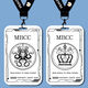 Fehlende MBCC Director Icon Student Card Set Schulkarten Marken -Bus -U -Bahn -Kartenkarte Wasserkarte B15828 Long Lanyard + Campus Card Clutch