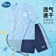 Disney Boys Suit Summer 2025 Boys Ropa y pantalones de secado rápido y pantalones Traje deportivo infantil TD2ET003 Azul 150