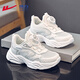 
[80% new] Warrior (Warrior) children's shoes girls' sneakers summer mesh breathable campus soft sole white shoes WZ (CL)-1049 white 29