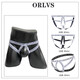 Senior Xiaowei's new spot men's thong sexy sexy youth double underwear male OR6263 white M