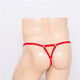 Herren -Tanga mit einem Riemen sexy transparente Bag -Waffen -Kugel -Trennung Eisenring Quasten Lace Lace Physiologische Unterwäsche Schwarz