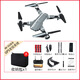 Fotografía aérea de drones transfronterizo 4K Aeronave remoto de alta definición Aeronave remotado Plegable Toy para el juguete adulto Helicóptero infantil CK-19Pro [8k-gps Return inteligente] Versión eléctrica individual