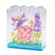 Kompatibel mit Lego Eternal Bouquet Pflanzenbaugruppe Bausteine ​​Spielzeug Sonnenblumen Zarnation Desktop-Ornamente Urlaub Geschenke Grand Painting Ausstellung-Xingmeng Fluss mit Holzregal 757pcs