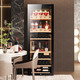 BAIKAILUN wine cabinet constant temperature wine cabinet air-cooled constant temperature moisturizing wine refrigerated storage display cabinet multi-functional household refrigerator sake beer cold bar foreign wine tea cabinet frequency conversion | dual temperature | red wine tea | 54 bottles thin section