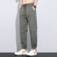 Jüdische Freizeithosen für Männer Sommer Neue lose Bindungsfüße Arbeitskleidung Harem Hosen Stretch Sport lässig lange Hosen für Männer 809 Armee Green + 809 Khaki L.
