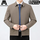 Ajgneamain Italienische leichte Luxusjacke Herrenjacke Frühling Solid Farbe atmungsaktives Geschäft Casual Vielseitige Eisenjacke 2288-Naru Blau [Lamb Reißverschluss Stil] 175 Größe/L [Empfohlen 120-140jin [Jin gleich 0,5 kg] tragen]