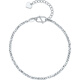 Saturday Fortune PT950 platinum bracelet for women, flashing and dancing bracelet for girlfriend B0713486, about 3.97g 16+3cm