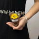 迷你口袋见面小花束玫瑰向日葵永生花仿真花伴手礼生日女神节礼物 小花束-棕色+紫玫瑰 1支