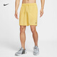 Nike men's fitness yoga shorts (without underpants) weight training quick-drying woven NIKE FORM DV9858 700 Saturn Gold/Black L