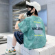 Disney Boys Camiseta de manga corta 2025 NUEVOS Niños de tamaño medio para niños Camiseta de dibujos animados para niños de tamaño medio de tamaño mediano Winniela-BX679 Tamicada impresa azul 160 cm