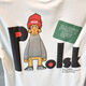 GUANGAN AEPE2025 new fashion brand printed letter short-sleeved T-shirt for men slim round neck thin style half-sleeved trendy t 9923 white M 100-120Jin [Jin equals 0.5 kg]