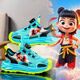 Heacooa nezha sandalen jungen hübsche baotou 2025 Neue Sommer Kinder Beachschuhe weiche Sohle Sandalen Little Junge 983 Schwarz Orange 33