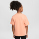 Nike (NIKE) official basic T-shirt for girls and young children summer pure cotton casual round neck knitted cotton IM4494 844 apricot flour 110 XS