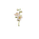 
Ling Meng Jasmine Brooch for Women, Retro Temperament Green Imitation Pearl Brooch Suit Brooch, Collar Pin Accessories, Jasmine Brooch for Women (including small gift box)