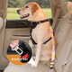 Yuying pet car traction rope safety belt high elastic car seat fixed car safety traction rope orange powder 2.5*60--80cm