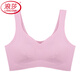 浪莎（LangSha）冰丝无痕内衣女聚拢小胸大胸显小性感美背心式运动文胸罩夏季薄款 SD粉色 M (34/75 适合体重95-115斤)
