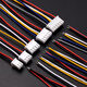 XHB2.54mm locking terminal cable, pitch 2.54mm, color plug electronic connection cable single-ended double-ended 200mm single-ended (tinning tail) 5P male (5 pieces) No Specifications