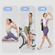 Mantenga los pantalones cortos de yoga para mujeres deportistas y fitness de la cintura alta de la cintura con la protección solar fría sin talla de 4 puntos Iris Purple