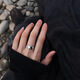 Bangboshi dark style ring for men and women, open single ring, niche index finger ring, cool style, high-end sense, student tail ring, Korean style thick and thin ring, 2 pieces