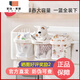 RSRDDY bedside hanging basket baby bedside diaper storage box bed rail storage bag crib hanging Manlong hanging basket - white