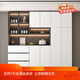 Yiyi sideboard light luxury modern simple living room storage cabinet cupboard kitchen storage cabinet wine cabinet household tea style 15280*40*220 send induction light