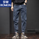 Romon Blue Jeans Herren Frühlings- und Herbststil Trendy Marke Lose gerade 2025 Neue Sommer Elastic Casual Long Hosen Männer 6621 Blau 28