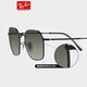 Rayben [neues Produkt] Sonnenbrille Metall Unregelmäßige Gradienten polarisierte Modebrillen Männer und Frauen Sonnenbrillen 0RB3694 [polarisierter Kang Minse] 0RB3694 9202G9 MEI