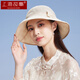 上海故事女士遮阳帽防晒防紫外线帽子时尚百搭春夏季太阳帽送人礼物 米色