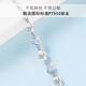 Dirholl four-leaf clover platinum bracelet PT950 platinum bracelet, fashionable and simple, gift for girlfriend on birthday and Valentine's Day, premium model-four-leaf clover bracelet, can be engraved