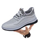 Sommer Casual Shoes Herren atmungsaktives Netz weicher Sohle Sneaker Nicht-Schlupf und langlebige Arbeitsschuhe Schuhe Alte Peking-Stoffschuhe Männer schwarz 43
