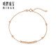 Ming Brand Jewelry 18K Gold Ball Bead Bracelet Rose Gold Luckyball Women's Plain Chain Simple Bracelet CSK0086 Pricing Approximately 16+2 cm Approximately 0.58-0.66 g