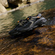 361 Grad Stream Tracing Schuhe Herren 2.0 Sandalen Herrenschuhe für sommerliche atmungsaktive Outdoor-Packungen ohne Schlupfwandercamping und watierende Sportschuhe Obsidian Schwarz/Rauch 42