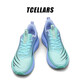 Tcellars sports shoes carbon plate running shoes men's shoes autumn and winter new breathable racing running shoes royal blue green 42