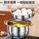 DL supermarket 316 stainless steel steamer multi-layer household steamer double layer three-layer 304 steamed buns steamed fish thickened steamer extra thick 316L steel food grade double layer E e 28cm