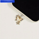 Youmipa Golden Silver Double Butterfly Phone Mobile Plug Port Port Port Pring Pendant Apple Huawei Type-C Android Silver Oval Type-C (également Apple 15-16)