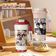 Chengliuluo yunxi misma taza de café taza de aislamiento térmico alimento portátil de acero inoxidable copa de agua de paja hombres y mujeres a1392 luo yunxi antiguo blanco 530 ml taza de café a