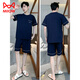 Catman (Miiow) Pyjamas-Sommer-Sommer-Pure-Baumwoll-Shorts für Männer können von außen mit ungezwungenen Kleidung für lockere Männer mit Plusgröße getragen werden.
