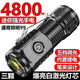 LED strong light flashlight zoom long-range ultra-high endurance outdoor multi-function searchlight outdoor emergency long-range strong light flashlight 250 mAh ABS high-brightness model