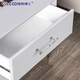 Lides französische leichte luxuriale chrom leuchtend silberisch kabinett Türgriff moderne einfache cremefume Schrank Schrankschubladenschrank Griff 6626 Loch Abstand: 128 mm