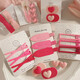 Pink dopamine hair clip clip side duckbill cute small side clip hair clip female bangs clip pink oval love 2-piece set