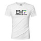 Armani summer men's ice silk short-sleeved T-shirt men's color printed large-size casual sports base shirt AM753 white M 90-120Jin [Jin equals 0.5 kg]