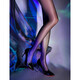 
Lugeli red-soled high heels for women, pure and slim heels, 2025 new sexy and versatile pointed toe temperament professional women's shoes, red-soled high heels 10cm 36 [foot fat feet wide shot one size larger]