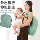 
In-law crib mid-bed newborn anti-spray and sleeping anti-pressure movable portable baby bionic bed blue supreme version (exclusive gift pack + mommy bag)