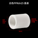 LESSO PPR water pipe accessories 6 minutes 25 hot melt straight-through tap water pipe connector white dn25 (10 pieces/piece)