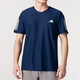 Adidas Adidas t-shirt for men 2025 summer new sports running fitness casual quick-drying breathable round neck short-sleeved IN1502 dark blue/quick-drying/reflective details 2XL