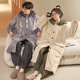 Fuxinkang Coral Velvet Couple pyjamas Fall et hiver épaissis des vêtements de flanelle de pannel pour femmes épaissies pour femmes Py-6625 L - Femmes [Hauteur 160-165-WATTER 100-120]