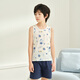 
Red bean boys pure cotton vest children's sleeveless T-shirt in summer thin bottomed sweatshirt can be worn on the outside H5B2009 white 150
