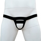 Lingrui men's lift ring underwear bullet separation ring cremaster solid color sexy low waist single thong boys sports white M
